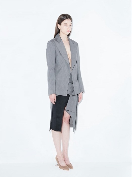 Wear Who I am Suits Skirt_Charcoal Green