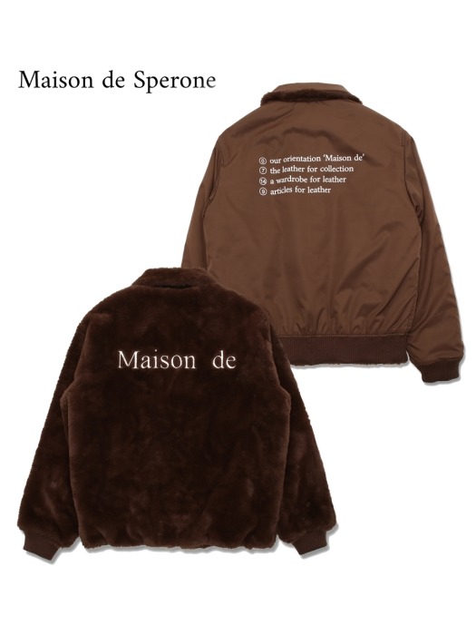 Reversible Maison de Fur Jacket [Brown]