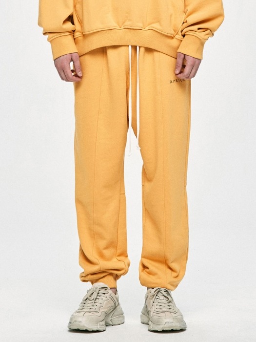 Logo Jogger Pants - Yellow