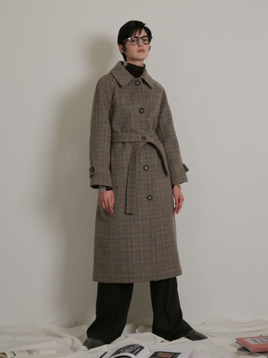 BELTED MAC COAT_BROWN