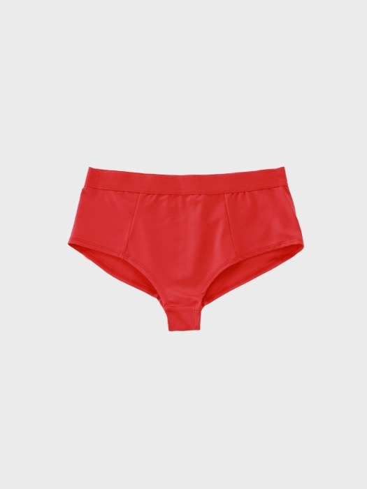 PLAIN SOFT BOYSHORTS - PEPPER