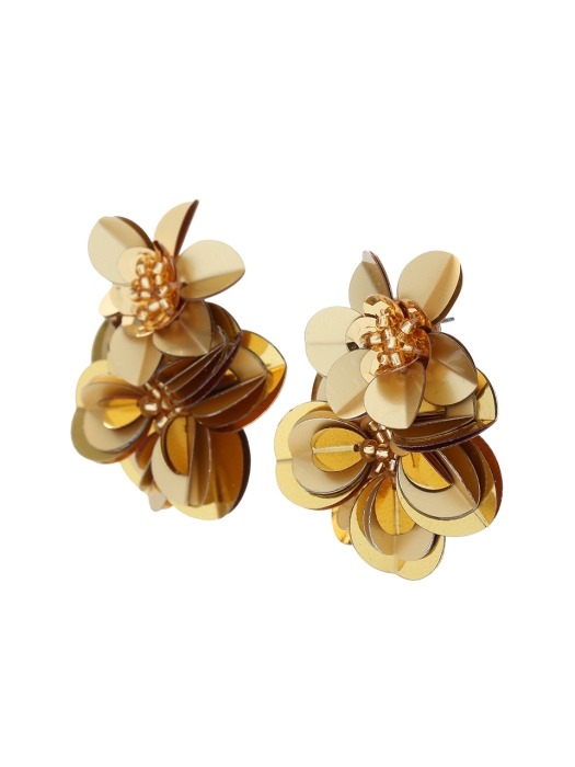 Holiday Small Spangle Flower Earrings