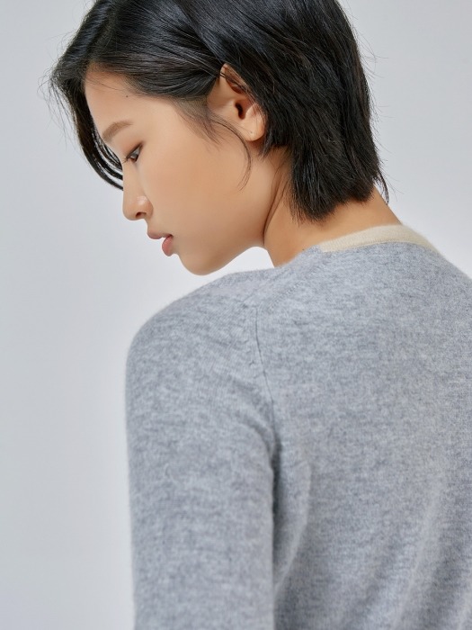 Ilch Cashmere Sweater Women_Melange Grey  