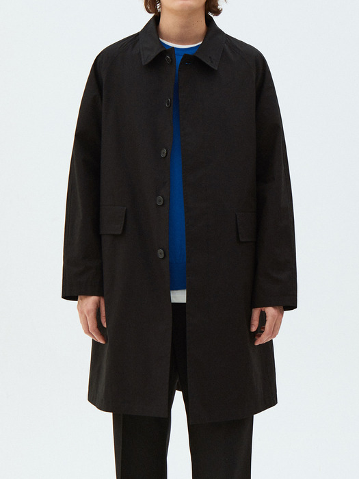 semiover balmacaan coat black