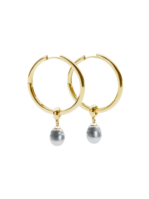 Black Pearl Earrings in Gold VX0SX0570
