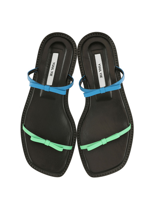 Lily sandals / 20SS-S429 Fern green+Deep green