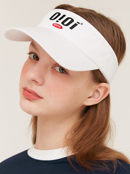 BASIC LOGO SUN VISOR_white