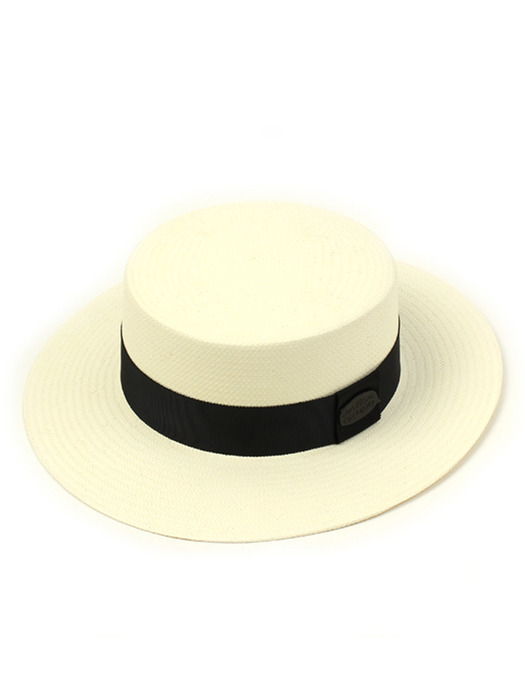 Ivory Flat Long Panama Hat 여름페도라