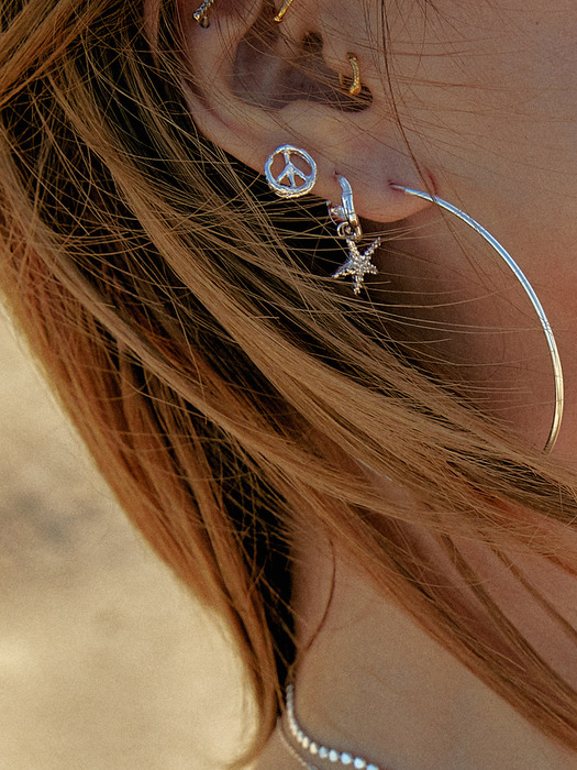 (silver925)mini-peace Earrings
