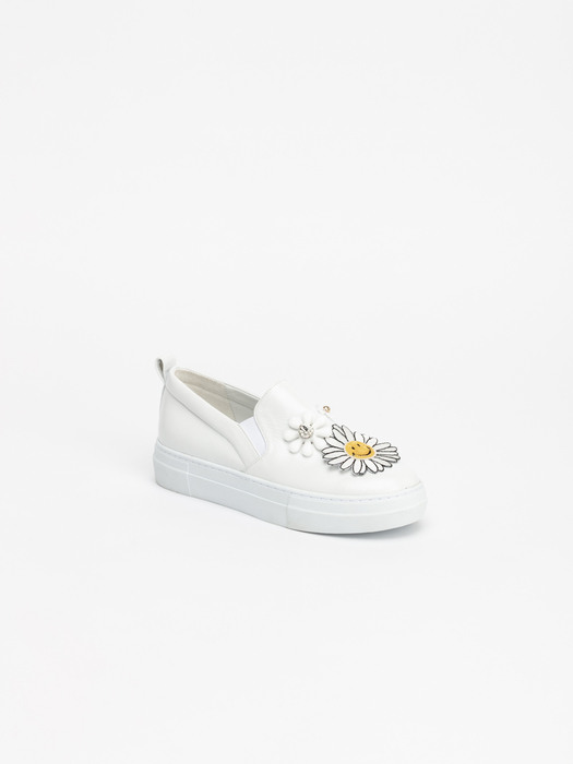 Tamaro Slip-on Sneakers in Pure White