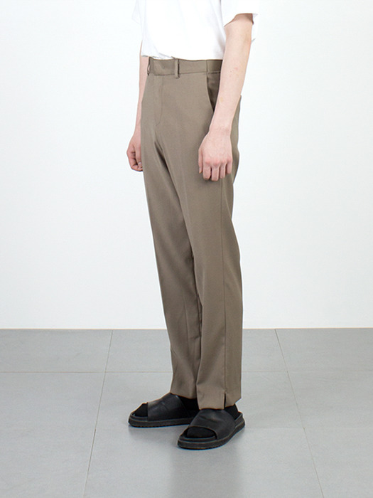 Semi wide bending pants (beige)