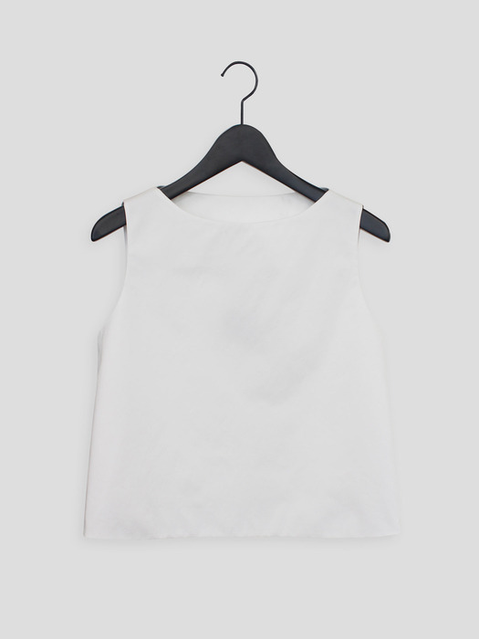  Space sleeveless shirt (White)