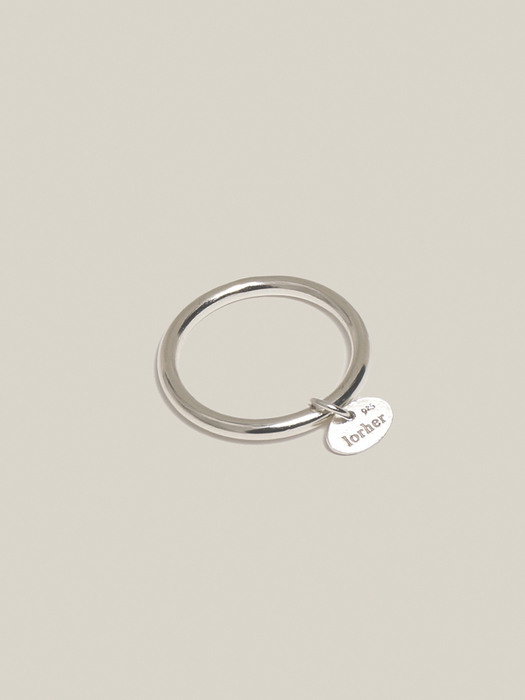 lorher tag Ring _ silver