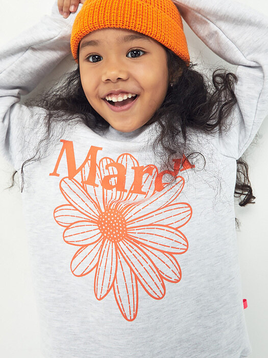 KIDS-SWEAT-FLOWER MARDI-HEATHER