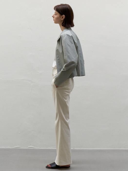 Slim Flare Pants [Ivory]