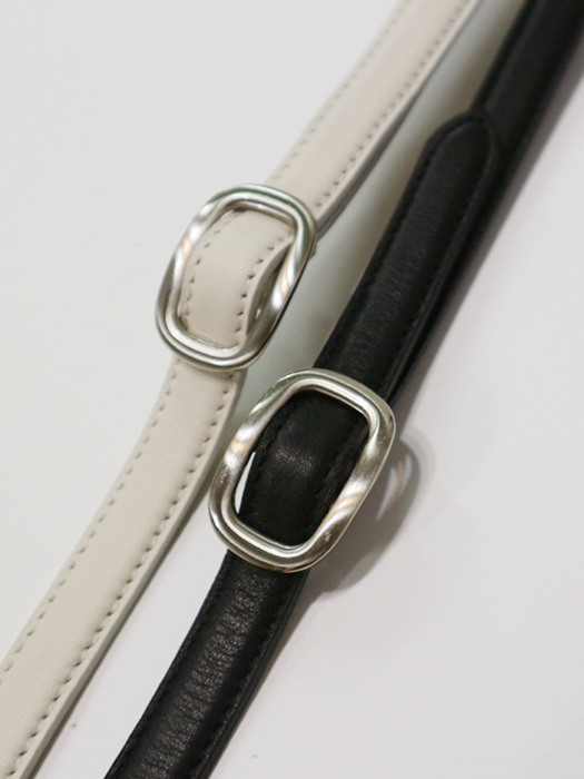 David petit leather belt