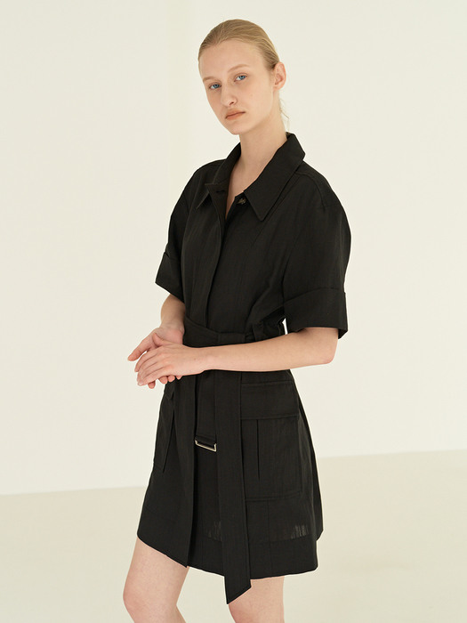 TOR COLLAR POCKET DRESS_2 COLOR