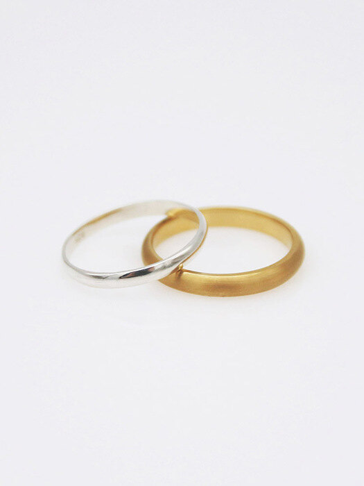 은&금 가락지 2,3mm_ silver & gold ring