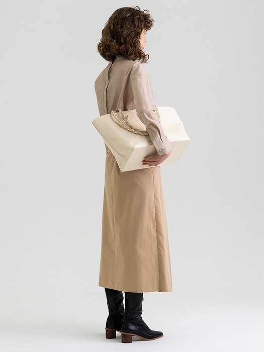 FW21 Pleated Wrap Skirt Cinnamon