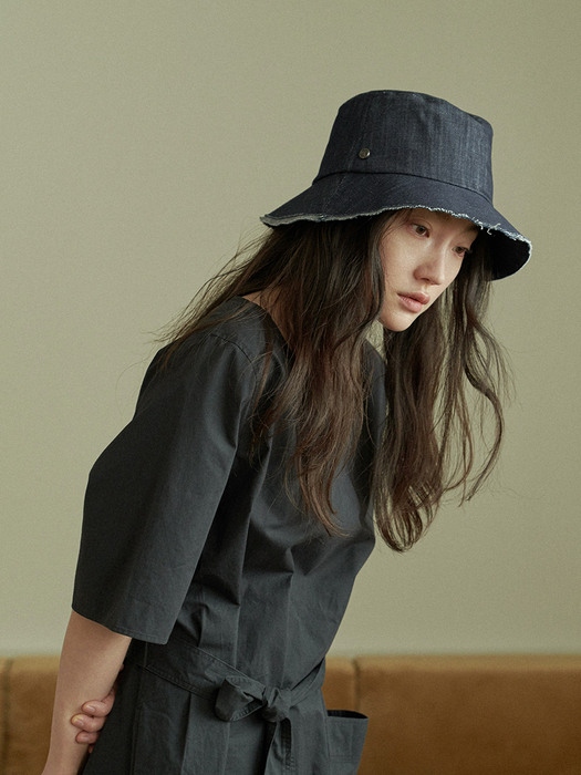 [everydaylife] Layered bucket hat_denim (unisex)