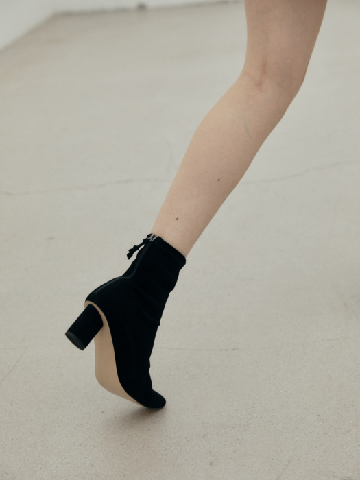 TIA Stretch Ankle Boots BLACK SUEDE (JYSO1D902BA)