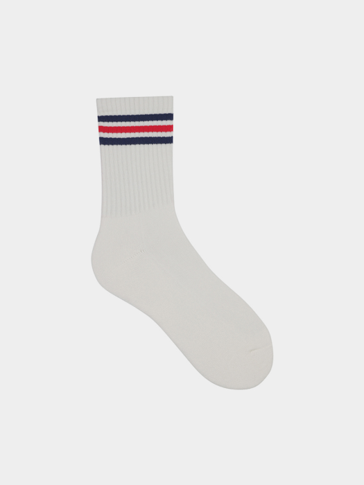 SOCKSTOP 남여 스트라이프 포인트 삭스 멀티 화이트 블루