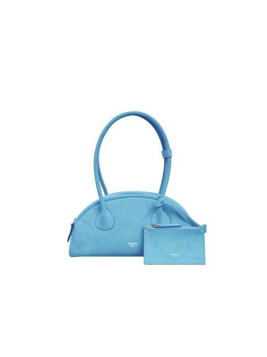 Harper small bag-suede blue
