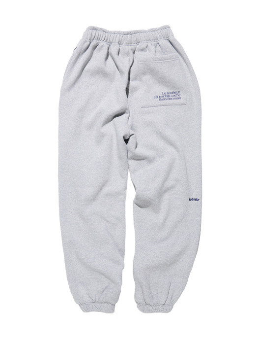 BENIR CLOVER SWEATPANTS GRAY