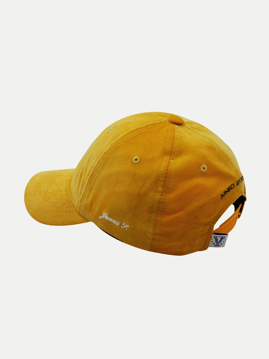 JSC corduroy ball cap (Yellow)