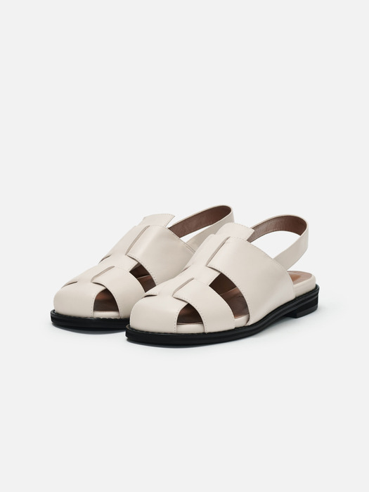 Puzzle sandals Ivory