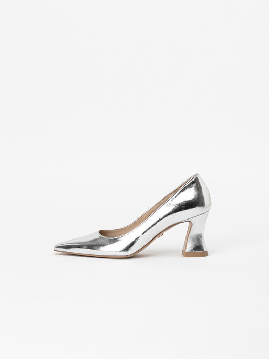 Argent Pumps in Textured Silver