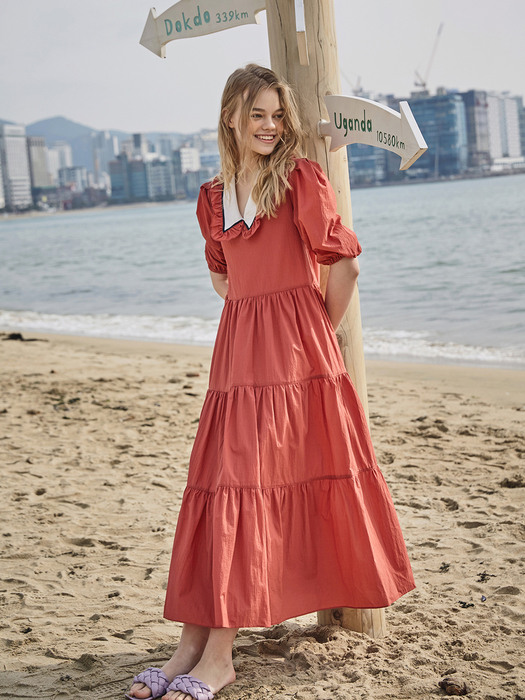 Lovely CanCan Maxi Dress_RED