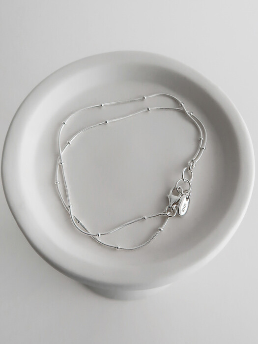 Silver ball chain Bracelet