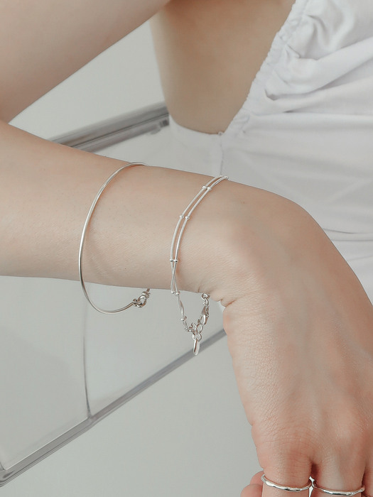 Silver ball chain Bracelet