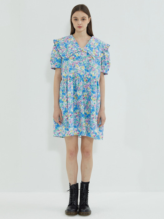 Forest Flower Dress Blue