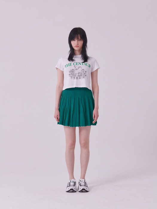 [EXCLUSIVE][TC22SSTOP34WH] FLOWER SHEEP CROPPED TSHIRT [WHITE]