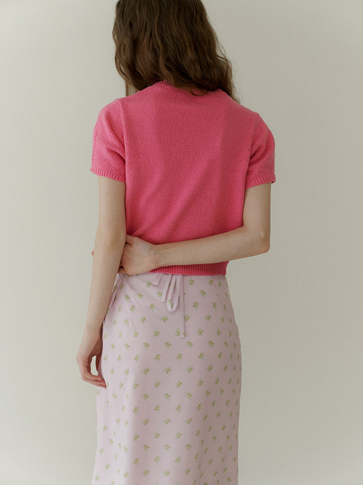 3.66 Shirring skirt (Pink flower)