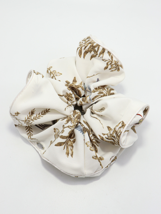 Brown Flower Scrunchie Hair-Band Ia120