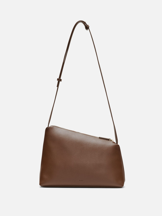 Rowie leather shoulder bag Cinnamon brown