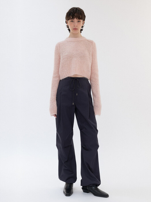 alpaca blend crop knit (pink)