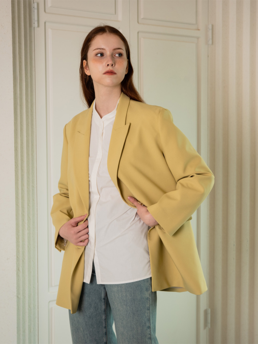 WED Loose fit casual double blazer_3color