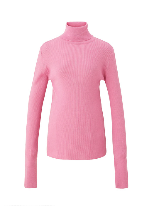 Merino wool 16gaze pullover knitwear - Cherry pink