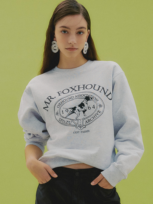 SITP5042 Foxhound Sweat shirt_White melange