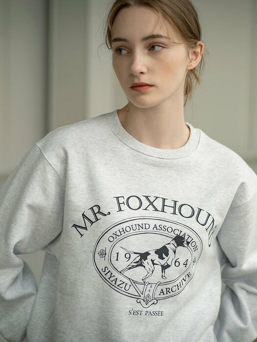 SITP5042 Foxhound Sweat shirt_White melange