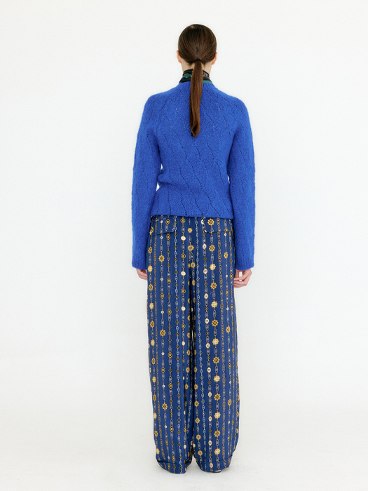 VARIEL Raglan Knit Pullover - Blue