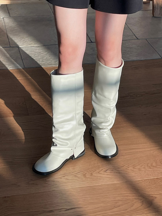 Leg warmer long Boots ivory