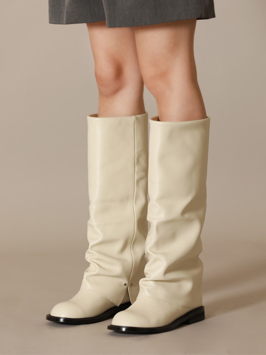 Leg warmer long Boots ivory