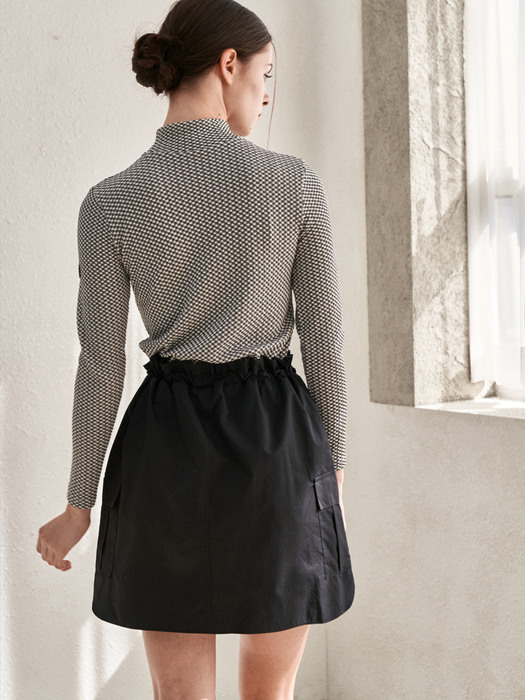 카고 스트링 스커트(블랙) _ Cargo String Skirt(Black)