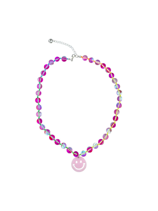 Weave Joyful necklace Pink