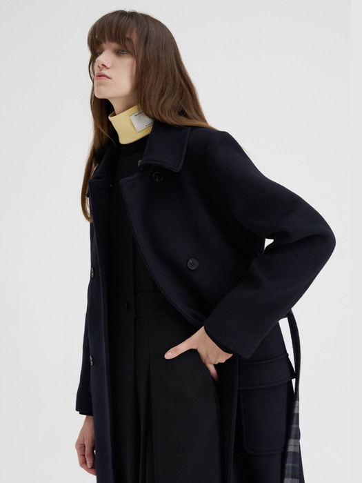22 Winter_ Classic Navy Double-Breasted Wool Coat